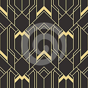 Abstract art deco geometric pattern vector