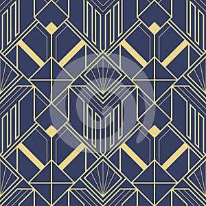 Abstract art deco geometric pattern vector