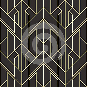 Abstract art deco geometric pattern vector