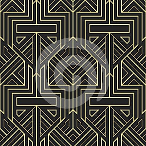 Abstract art deco geometric pattern vector