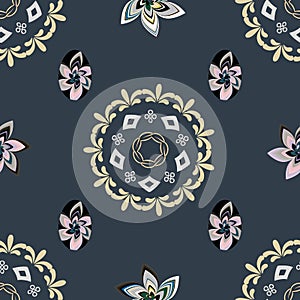SEAMLESS PATTERN ILLUSTRATION photo