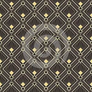Abstract art deco modern tiles pattern