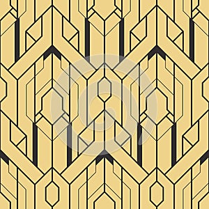 Abstract art deco seamless geometric tiles pattern