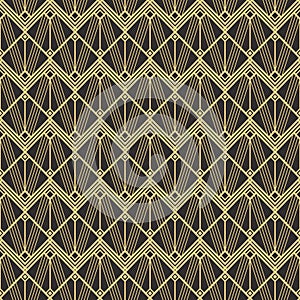 Abstract art deco seamless modern tiles pattern