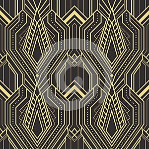 Abstract art deco seamless modern tiles pattern