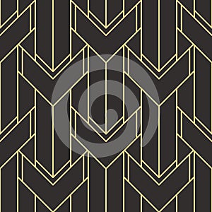 Abstract art deco seamless modern tiles pattern