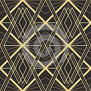 Abstract art deco seamless modern tiles pattern