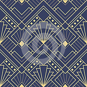Abstract art deco seamless pattern 03