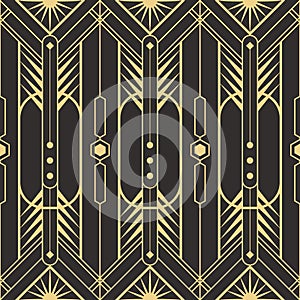 Abstract art deco seamless pattern