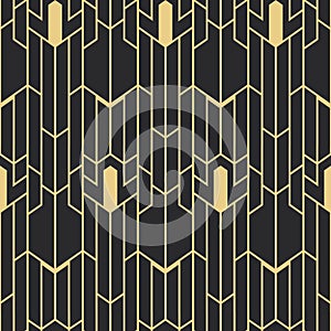 Abstract art deco seamless pattern