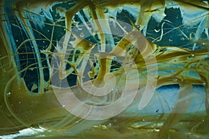 Abstract art with emulsions