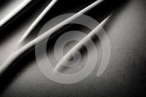 Abstract art featuring black cloth with desaturated particles in motion. Cloth animation creates a dynamic and textured background photo