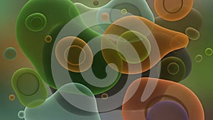 Uses soft gradients enhancing the depth effect and adding a sense