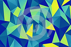 Abstract art geometric background of triangle multicolored polygons