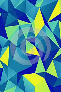 Abstract art geometric background of triangle multicolored polygons