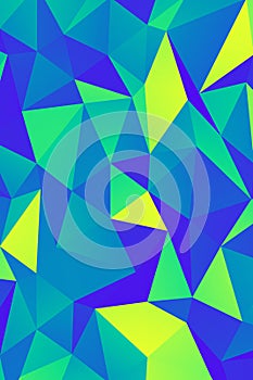 Abstract art geometric background of triangle polygons, vertical