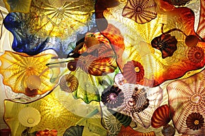 Abstract art of glass