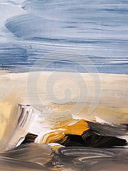 Abstract Art Painting background. Modern art. Contemporary art photo