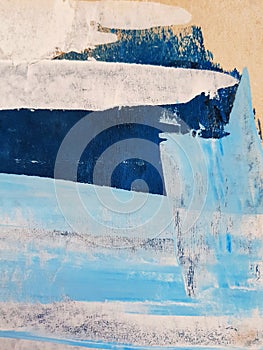 Abstract Art Painting sea. Modern art. Contemporary art