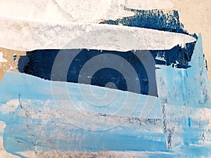 Abstract Art Painting sea. Modern art. Contemporary art photo