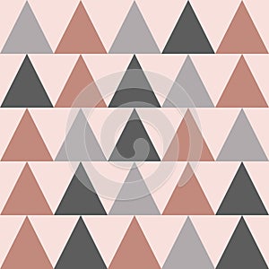 Abstract art paintings. Vector illustration for design. Decorative box. Pink, black and gray triangles of color. photo