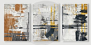 Abstract art printing. Gold texture. Draw -handed. Oil on the canvas. Paint strokes. modern Art. Printing, wallpaper, poster, card