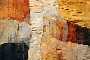 Abstract art with textile textures Detailed texture textile background