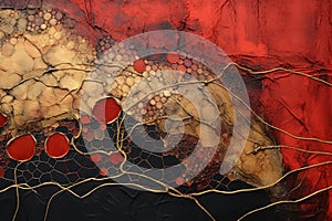 Abstract art with textile textures Detailed texture textile background