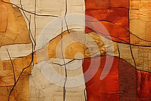 Abstract art with textile textures Detailed texture textile background