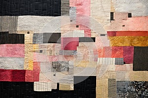 Abstract art with textile textures Detailed texture textile background