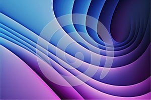Abstract art of wave blue and pink in pastel color pattern.