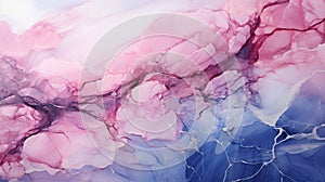 Abstract Art White and Pastel Color Pink Marble Texture Background