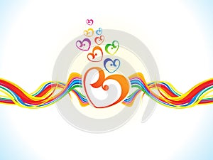 Abstract artistic colorful heart background