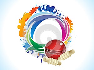 Abstract artistic creative cricket explode