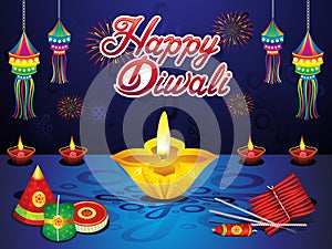 Abstract artistic creative diwali background