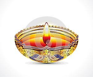 Abstract artistic creative diwali deepak