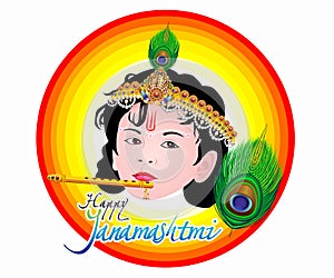 abstract artistic creative janamashtmi background