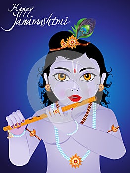 Abstract artistic creative janamashtmi background