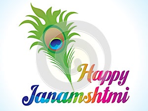 Abstract artistic creative janamashtmi background