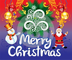 Abstract artistic creative merry christmas background