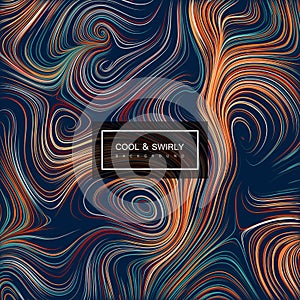 Abstract artistic curl background