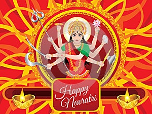 Abstract artistic detailed navratra background