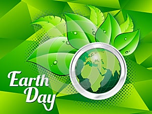 Abstract artistic green earth day