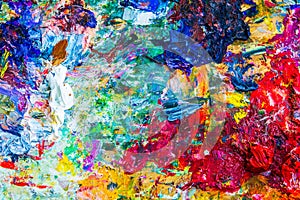 Abstract artistic palette