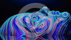 Abstract artistic surface deformation. Background