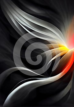 Abstract artwork art background smoke wave curve