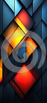 Geometric Harmony: Dynamic Abstract Shapes photo
