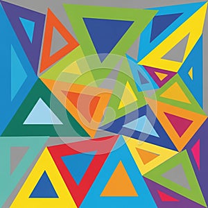 An abstract artwork featuring an array