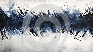 Abstract Dark Blue and Gray Watercolor Wash Texture