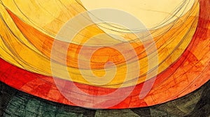 Abstract artwork featuring flowing colors in warm tones, evoking emotion and movement